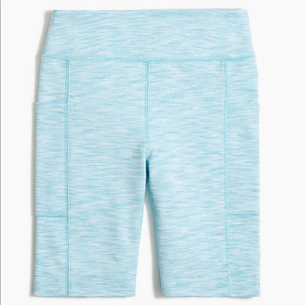 Space dyed bike shorts with side pockets